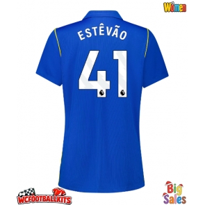 Chelsea Estevao Willian #41 Replica Home Stadium Shirt for Women 2026-27 Short Sleeve